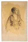 Eastman Johnson Portrait of a Woman painting